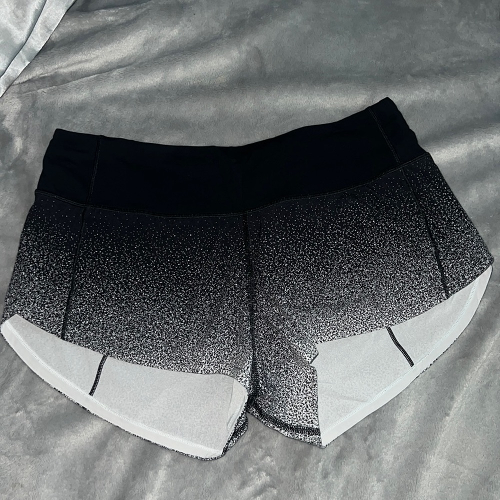 Women's Black and Gray Shorts
